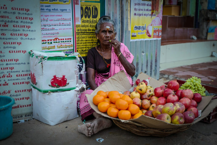 fruit street market Madurai